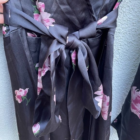 Reformation Silk Black Floral Toronto Midi Dress - Picture 10 of 13